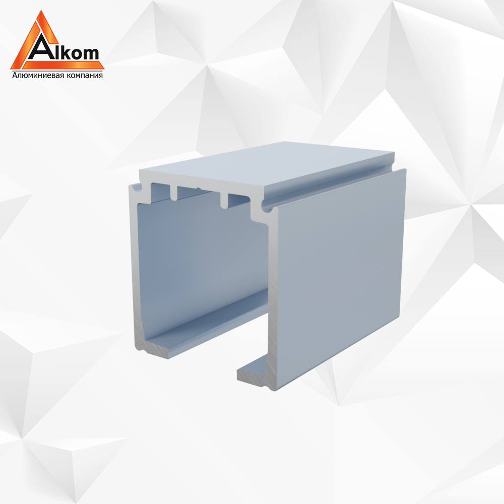 Аллюминиевый Профиль для шкафов купе Серебро хром анод
