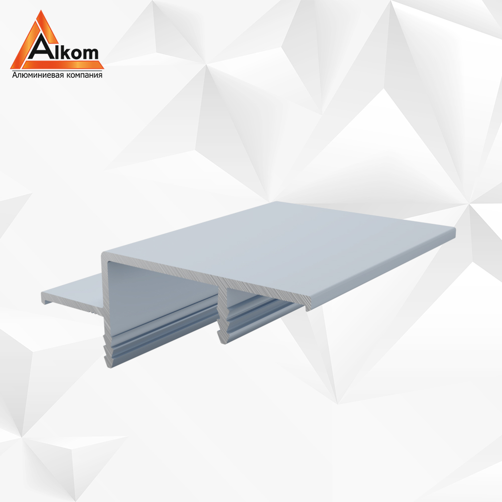 Аллюминиевый Профиль для шкафов купе Серебро хром анод